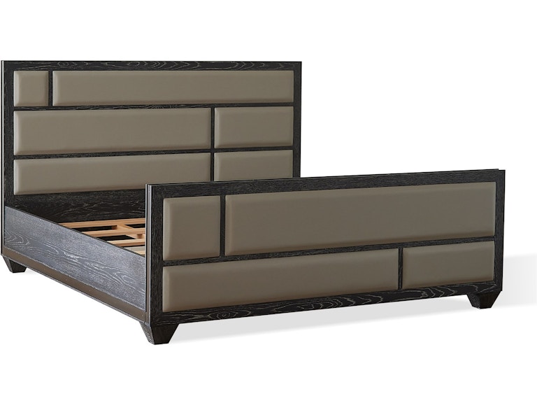 Global Views Bedroom Brazil King Bed-Black Cerused Oak RT2016 at Norwood Furniture