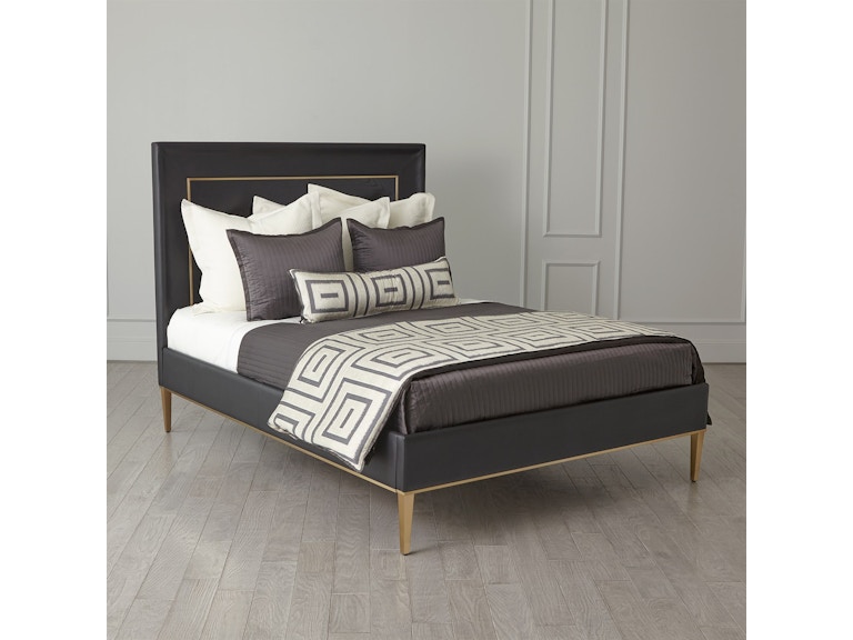 Global Views Bedroom Ellipse Queen Bed-Black AG2.20025 at Norwood Furniture