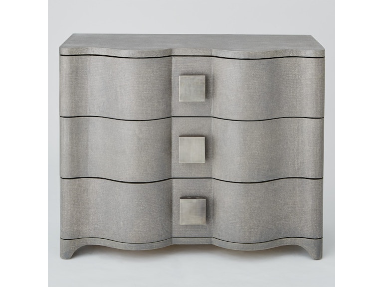 Global Views Bedroom Toile Linen Chest-Grey 7.20156 at Norwood Furniture