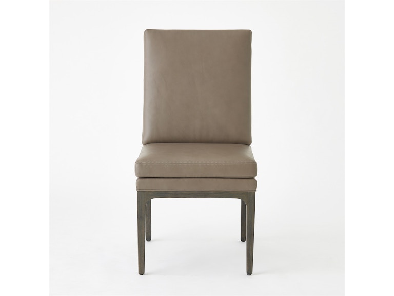Global Views Casual Dining Abbott Dining Chair-Grey Leather 7.20279 at Norwood Furniture