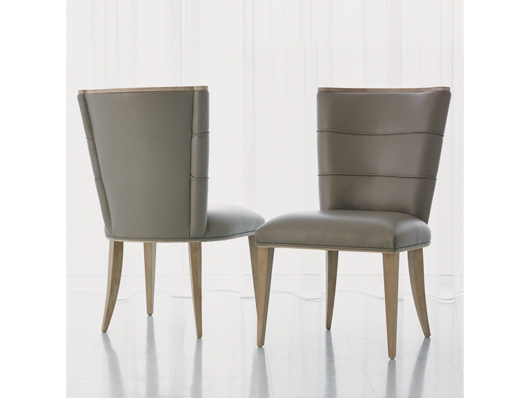 Global Views Casual Dining Adelaide Side Dining Chair-Grey 7.20095 at Norwood Furniture