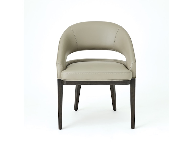 Global Views Casual Dining Alcott Dining Chair-Grey Leather 7.20260 at Norwood Furniture