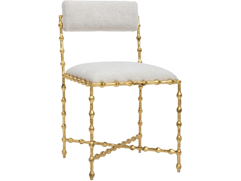 Global Views Casual Dining Elder Dining Chair-Gold Leaf-Avoletta ASH9.90017 at Norwood Furniture