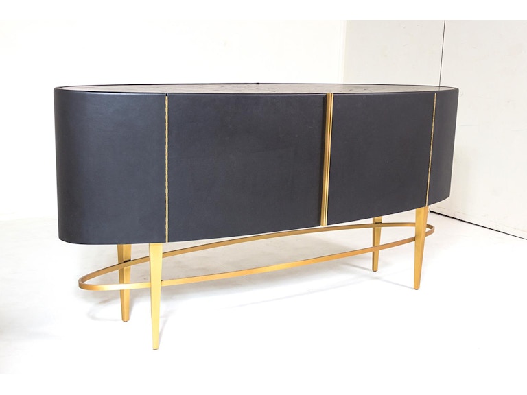 Global Views Casual Dining Ellipse Sideboard-Ebony AG2.20017 at Norwood Furniture