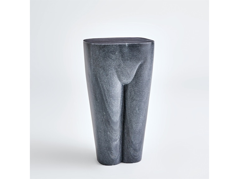 Global Views Casual Dining Femme Stool-Black Marble FDS9.90075 at Norwood Furniture
