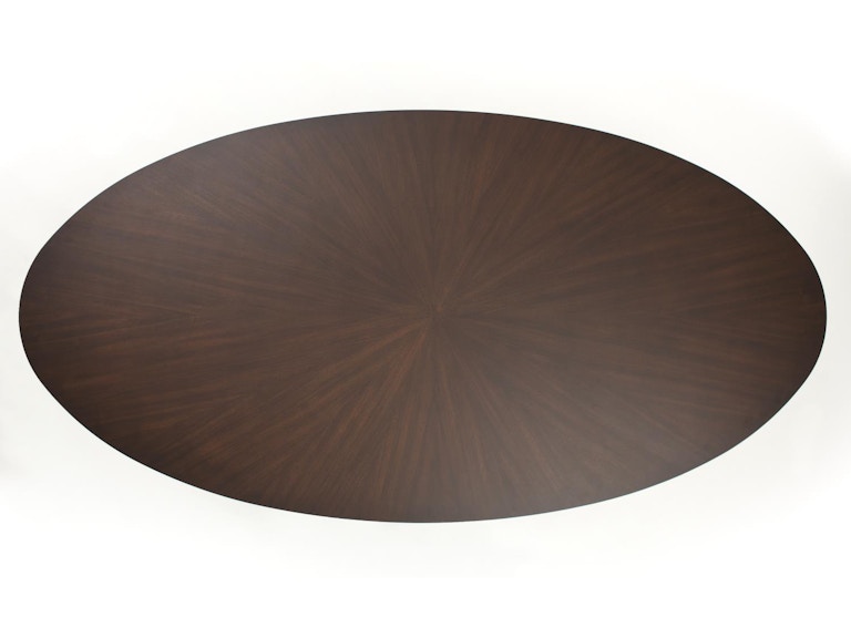 Global Views Casual Dining Flute Table Top-Oval-Walnut-96 WDSEH2450-GV at Norwood Furniture