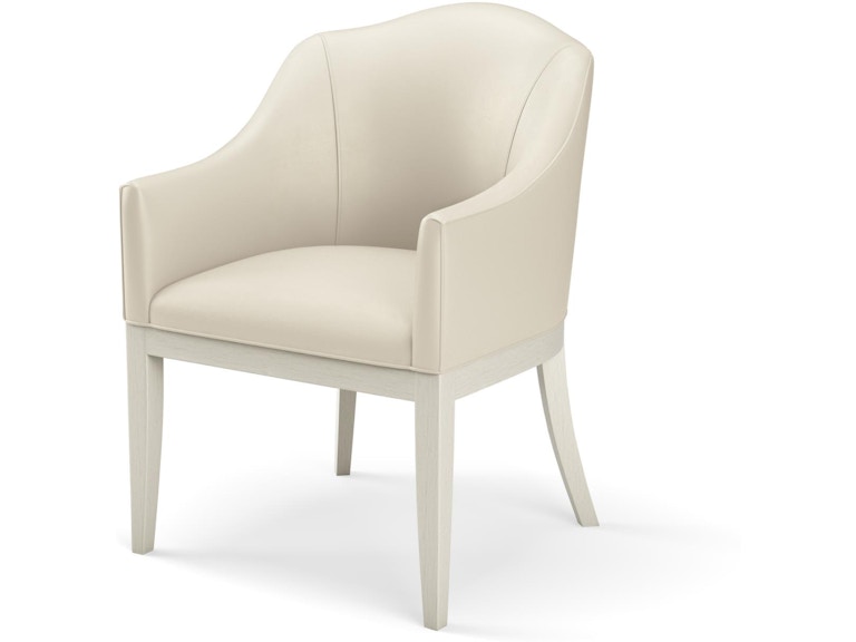 Global Views Casual Dining Grace Dining Chair-Antique White-Milk Leather WDSEH2011-GV at Norwood Furniture