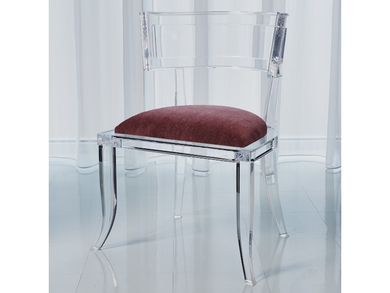 Global Views Casual Dining Klismos Acrylic Chair-Sultana Lavender 3.31328 at Norwood Furniture