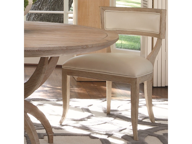 Global Views Casual Dining Klismos Chair-Beige Leather 2428 at Norwood Furniture