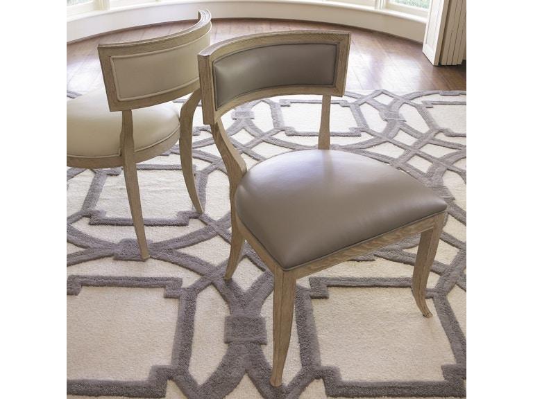 Global Views Casual Dining Klismos Chair-Grey Leather 2426 at Norwood Furniture