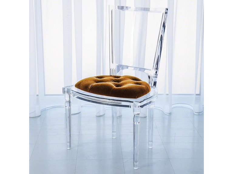 Global Views Casual Dining Marilyn Acrylic Side Chair-Brown Sugar 3.31169 at Norwood Furniture