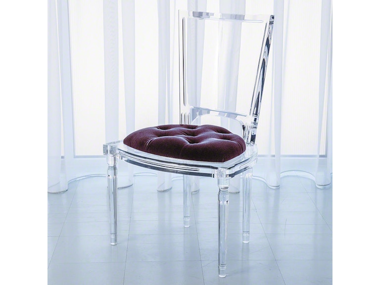 Global Views Casual Dining Marilyn Acrylic Side Chair-Sultana-Lavender 3.31171 at Norwood Furniture