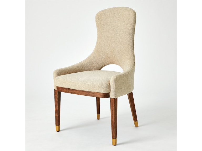 Global Views Casual Dining Nola Dining Chair-Parchment 7.20257 at Norwood Furniture