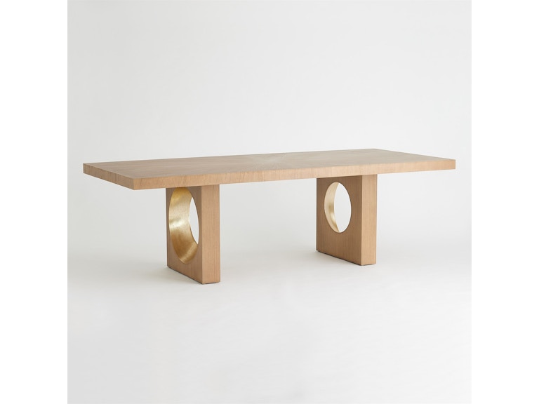 Global Views Casual Dining Oculus Dining Table-Nutmeg/Champagne 2.20007 At Norwood Furniture