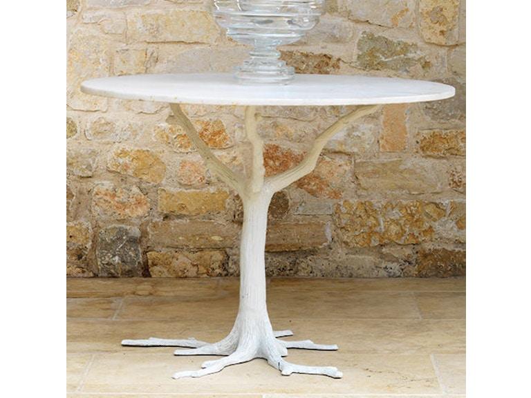 Global Views Casual Dining White Faux Bois Dining Table 8.81266 at Norwood Furniture