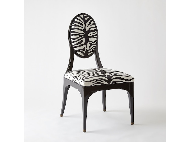 Global Views Casual Dining Zebra Dining Chair 2726 at Norwood Furniture