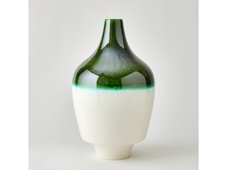 Global Views Home Accents Acorn Vase-Emerald 1.10946 at Norwood Furniture