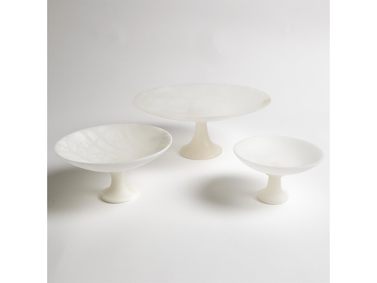 Global Views Home Accents Alabaster Compote-Lg 3.31555 at Norwood Furniture