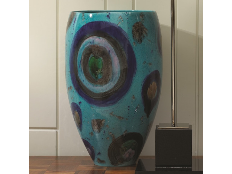 Global Views Home Accents Blue Spots Vase 1731 at Norwood Furniture