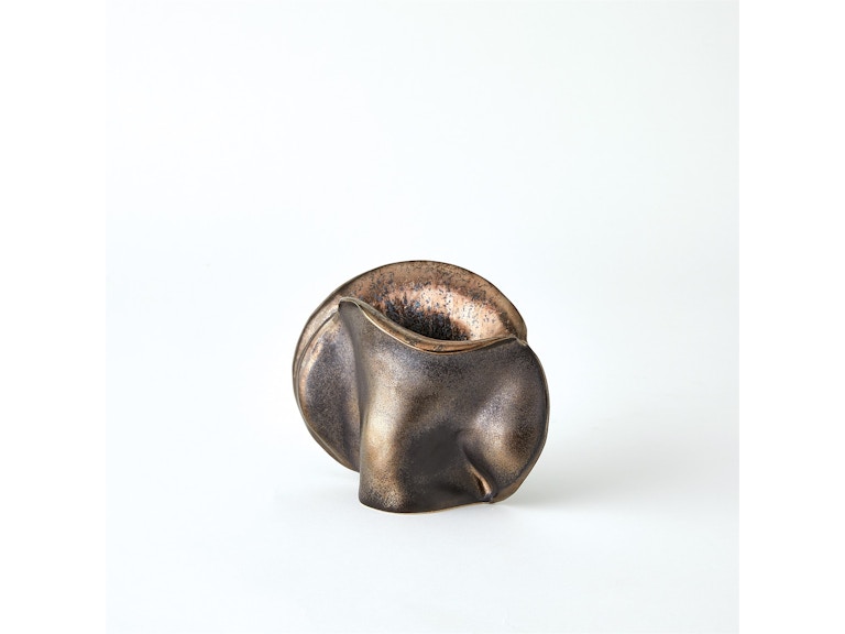 Global Views Home Accents Bocca Vase-Reactive Bronze-Sm 1.11049 at Norwood Furniture