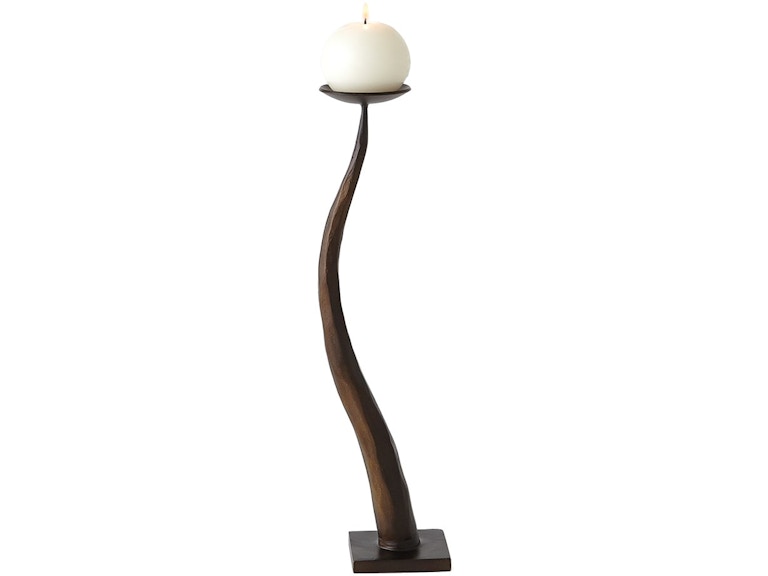 Global Views Home Accents Chiseled Candle Holder-Short ASH9.90128 at Norwood Furniture