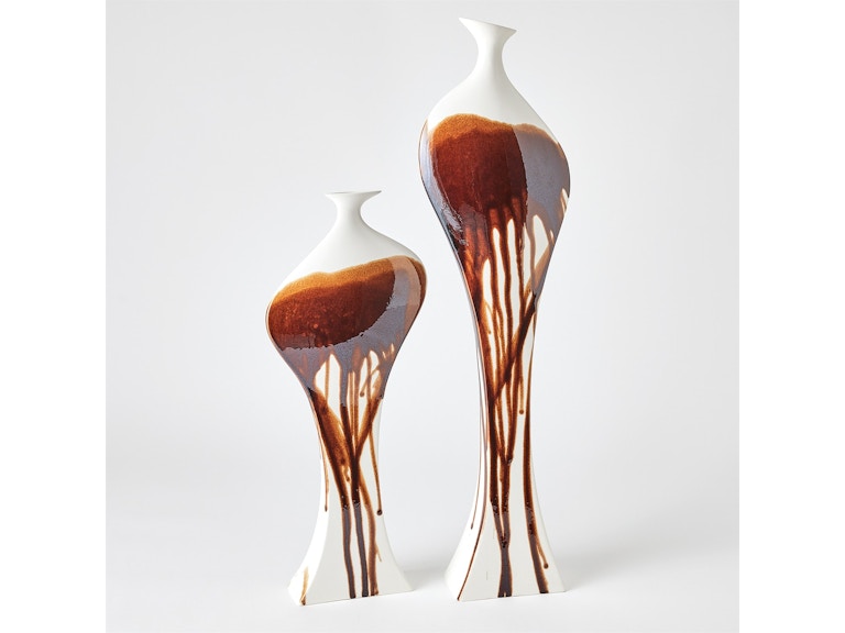 Global Views Home Accents Curvy Bottle-Garnet Splash-Sm 1.10869 at Norwood Furniture