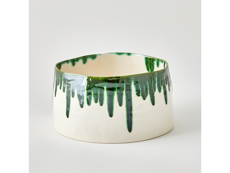 Global Views Home Accents Dripping Pot-Emerald 1.10945 at Norwood Furniture