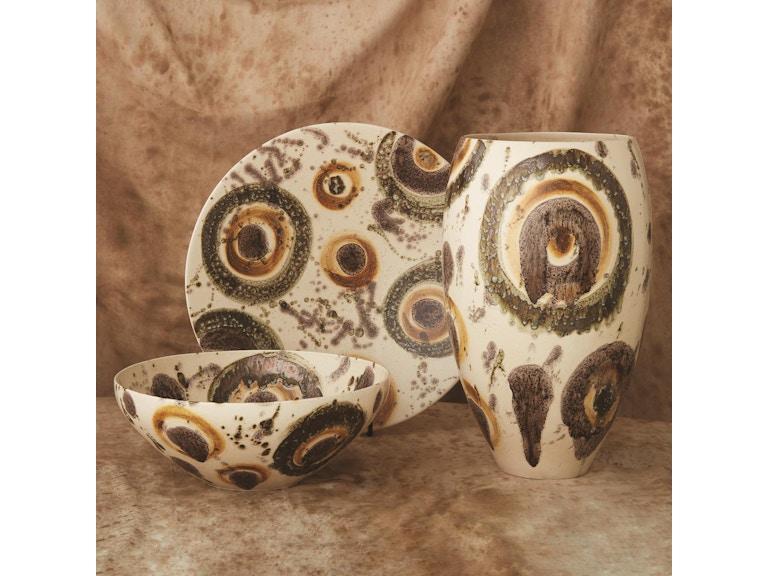 Global Views Home Accents Earthtone Spots Vase 1.10652 at Norwood Furniture