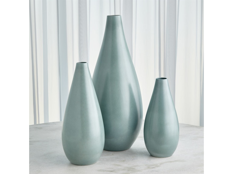 Global Views Home Accents Feathered Vase-Lambs Ear-Med 1.10894 at Norwood Furniture