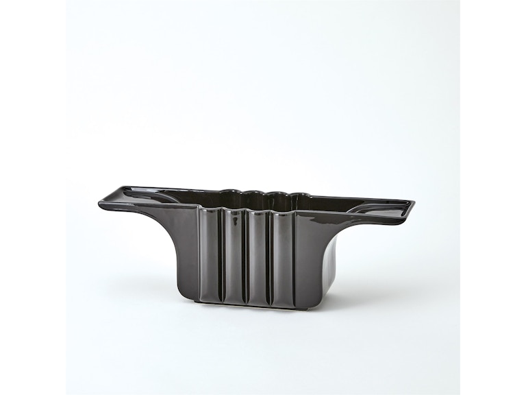 Global Views Home Accents Flying Column Bowl-Black 1.11052 at Norwood Furniture