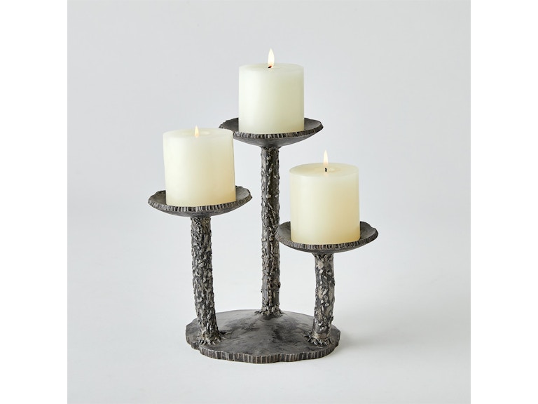 Global Views Home Accents Forest Blossom Candle Holder-Natural Iron EG7.90006 at Norwood Furniture