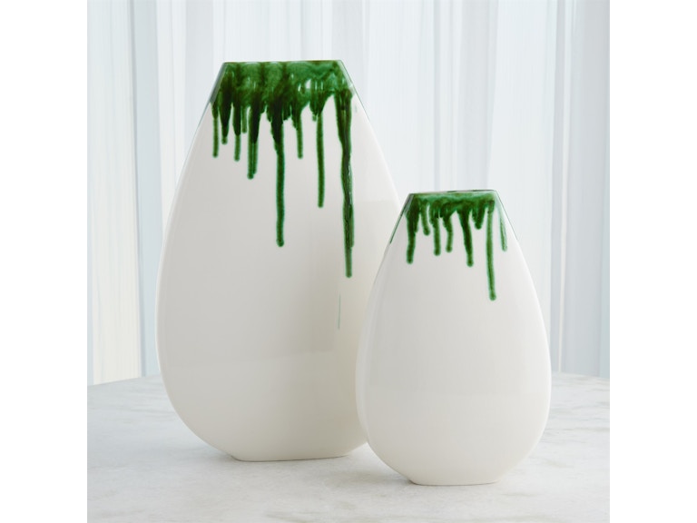 Global Views Home Accents Giant Teardrop Vase-Emerald-Sm 1.10950 at Norwood Furniture