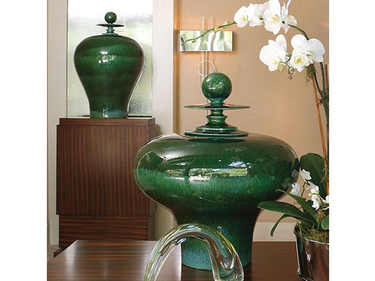 Global Views Home Accents Happy Temple Jar-Emerald-Tall 1897 at Norwood Furniture