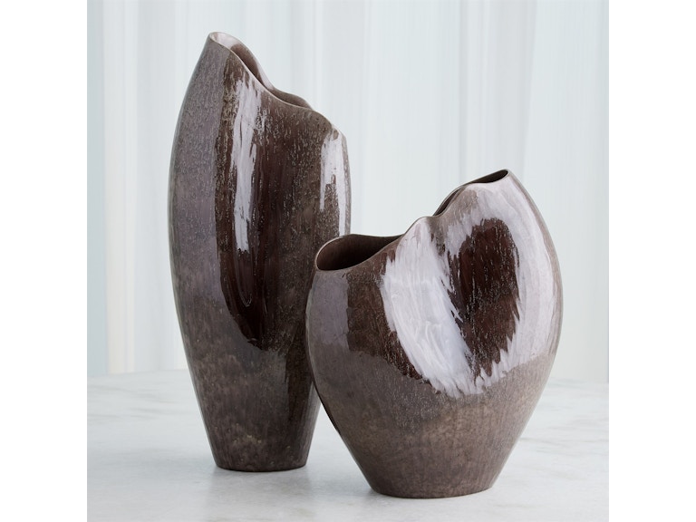 Global Views Home Accents Horn Vase-Reactive Amethyst-Lg 1.10970 at Norwood Furniture