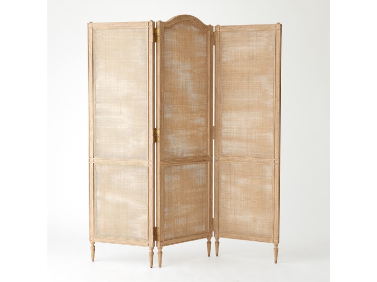 Global Views Home Accents Josephine Screen-Bleached Oak 2759 at Norwood Furniture