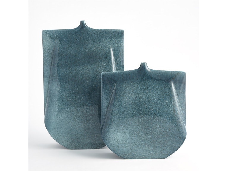 Global Views Home Accents Kimono Vase-Teal-Wide 1.10771 at Norwood Furniture