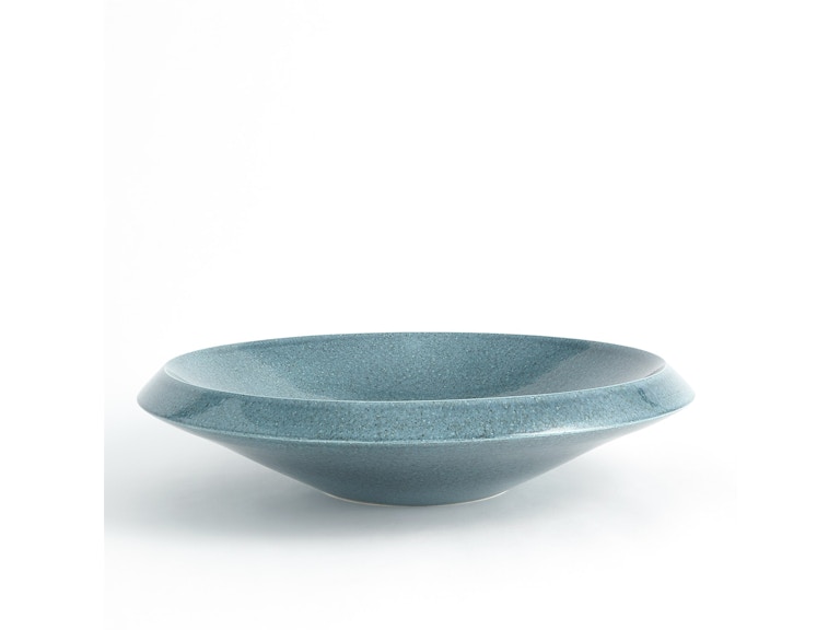 Global Views Home Accents Low Bowl-Round-Teal 1.10772 at Norwood Furniture