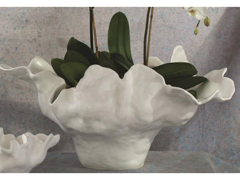 Global Views Home Accents Meteor Bowl-Ivory-Lg 1.10618 at Norwood Furniture