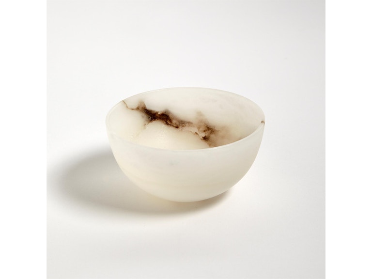 Global Views Home Accents Mini Alabaster Bowl 3.31561 at Norwood Furniture