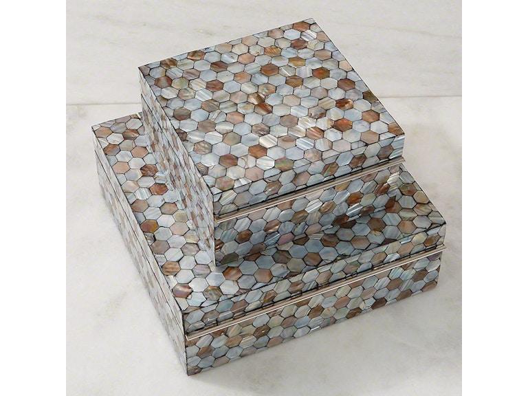 Global Views Home Accents Mother of Pearl Box-Lg 2547 at Norwood Furniture