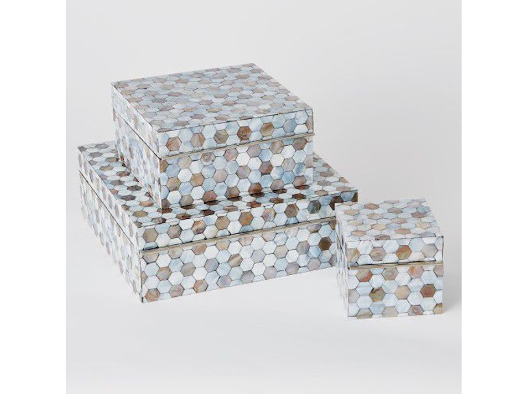 Global Views Home Accents Mother of Pearl Box-Sm 2614 at Norwood Furniture