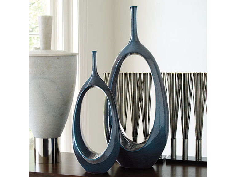 Global Views Home Accents Open Oval Ring Vase-Celestial-Lg 1.10050 at Norwood Furniture