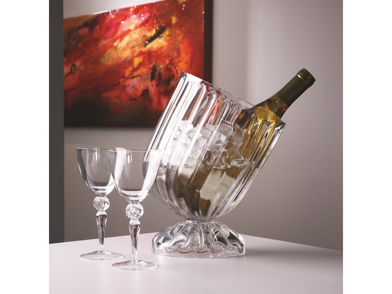 Global Views Home Accents Optic Slanted Wine Chiller 1356 at Norwood Furniture
