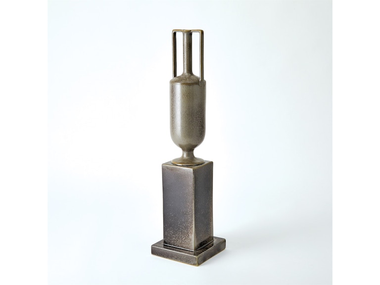 Global Views Home Accents Pedestal Vase-Reactive Silver-Med 1.11029 at Norwood Furniture