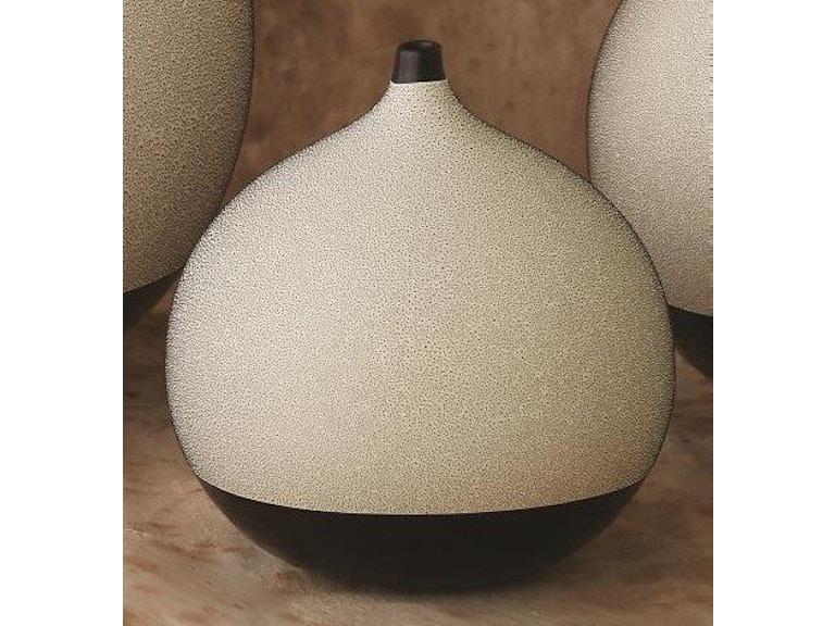 Global Views Home Accents Pixelated Ball Vase-Black/Brown-Sm 1.10626 at Norwood Furniture