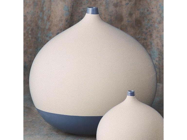 Global Views Home Accents Pixelated Ball Vase-Blue-Lg 1.10621 at Norwood Furniture
