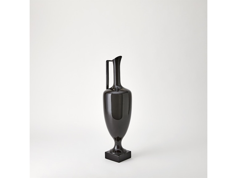 Global Views Home Accents Quiet Curve Urn-Black-Sm 1.11054 at Norwood Furniture