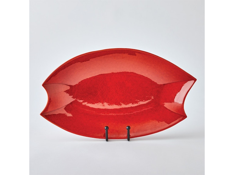 Global Views Home Accents Rolo Platter-Red 1.11078 at Norwood Furniture