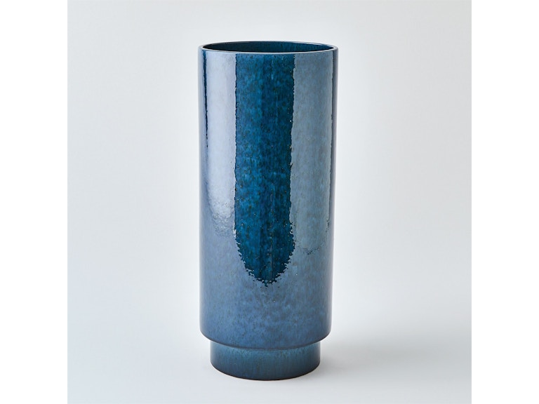 Global Views Home Accents Rolo Vase-Dark Blue-Lg 1.11081 at Norwood Furniture