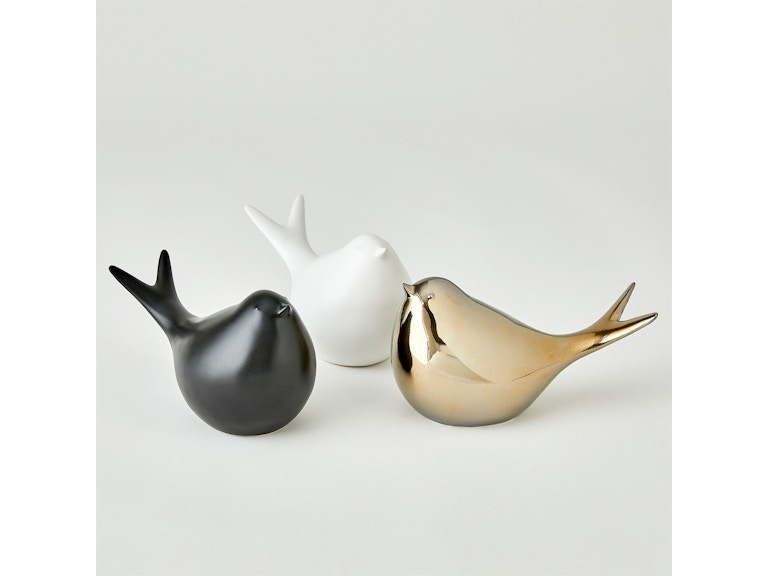 Global Views Home Accents Sated Bird-Matte Black 1.11012 at Norwood Furniture